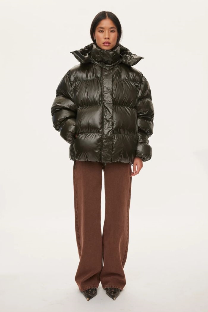 Oval Sqaure - Active Hood Jacket, Dark Army